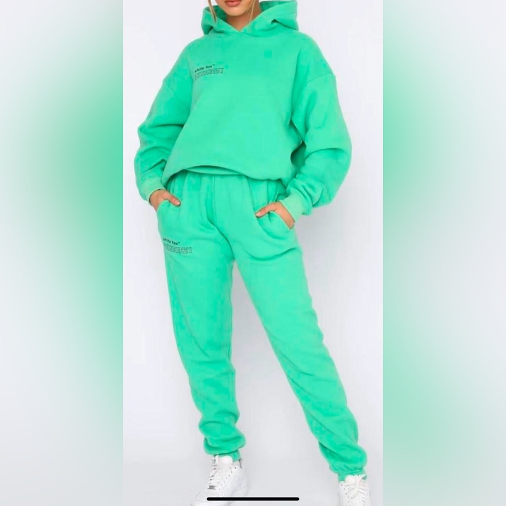 White fox tracksuit set